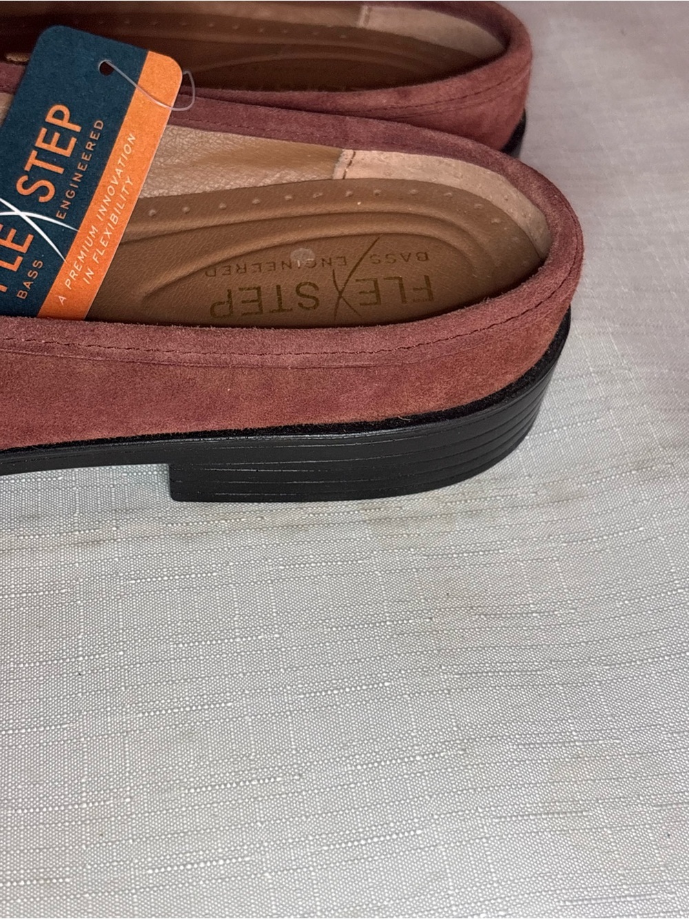 Bass  Flex Step Women's Nicole Mulberry Mule Loafer Slip-On Shoes Size 10 NWT - Picture 3 of 4